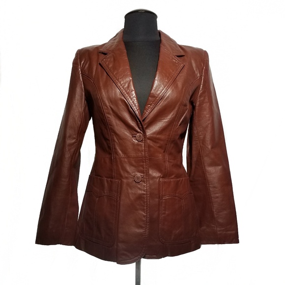 Berman's Jackets & Blazers - Vintage Berman's Brown Leather Jacket